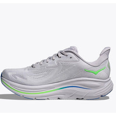 Hoka Clifton 10 Running Shoes Men's (Ash Grey Neon)