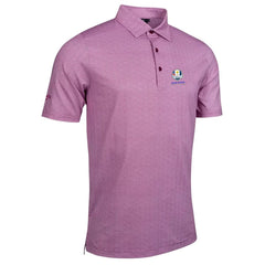 Glenmuir Ryder Cup 2027 Carrbridge Polo Shirt Men's (White Raspberry)