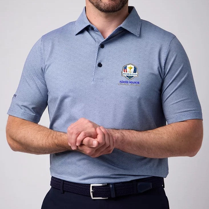 Glenmuir Ryder Cup 2027 Carrbridge Polo Shirt Men's (White Tahiti)