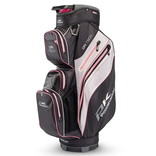 Powakaddy Dri Tech Waterproof Golf Cart Bag 2026 Women's (Black Pink)