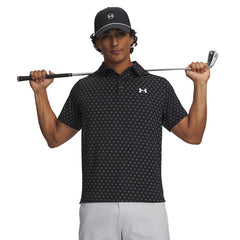Under Armour Playoff 3.0 Print Polo Shirt Men's (Black White 017)