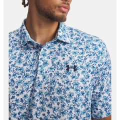 Under Armour Playoff 3.0 Print Polo Shirt Men's (White Blue Navy 123)