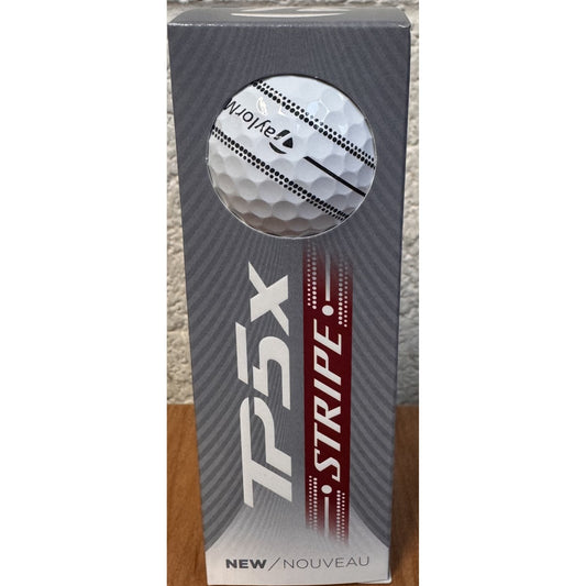 Taylor Made TP5x Stripe Golf Balls 2026 x 3