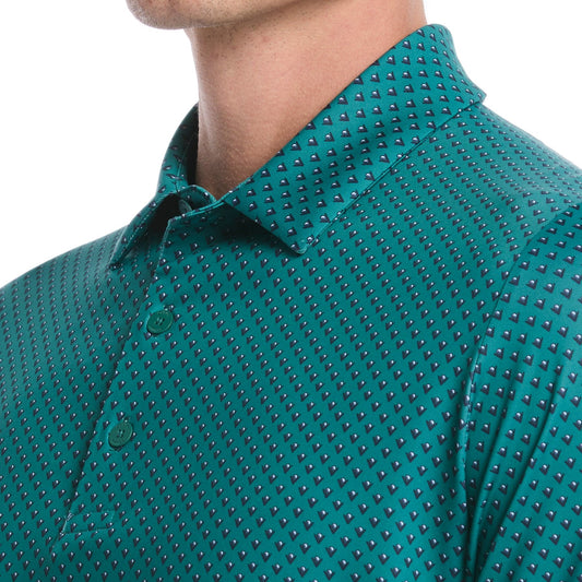Callaway Trademark Print Polo Shirt Men's (Galapagos Green 326)