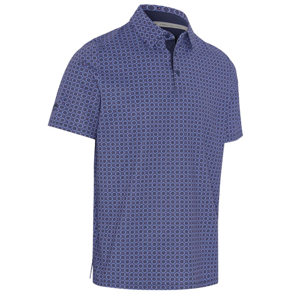 Callaway Golf Club Print Polo Shirt Men's (Peacoat Navy 410)