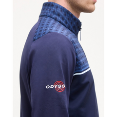 Callaway LS Odyssesy Print Half Zip Top Men's