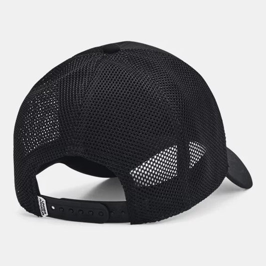 Under Armour Essential Mid Trucker Hat Men's (Black White 001)