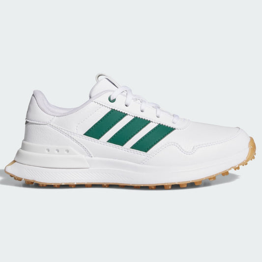 Adidas S2G 26 Spikeless Golf Shoes Junior (White Green JQ3460)