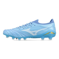 Mizuno Morelia Neo IV Elite FG Football Boots Men's (Celeste White)