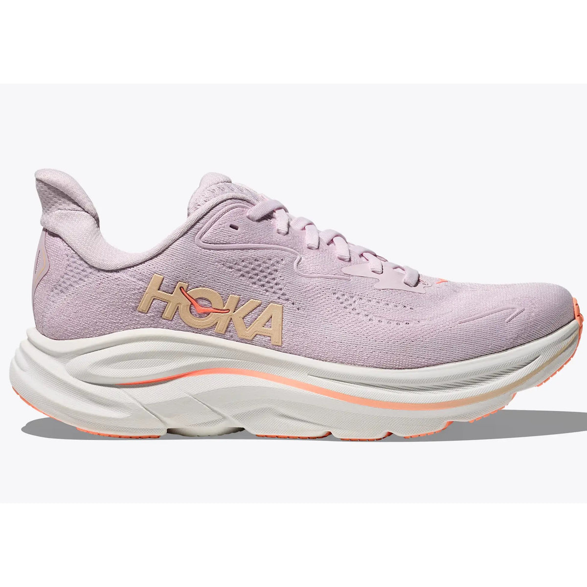 Hoka Clifton 10 Running Shoes Women's (Lilac Cream Tangerine Glow)