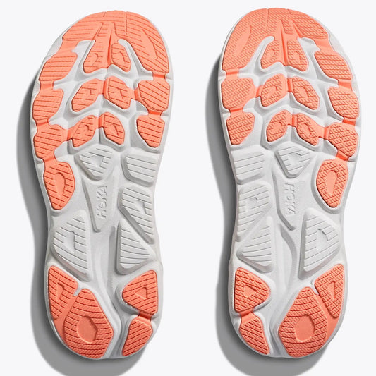 Hoka Clifton 10 Running Shoes Women's (Lilac Cream Tangerine Glow)