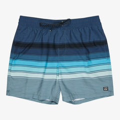 Billabong All Day Stripe Layback Swim Shorts Men's (Blue BYM3)