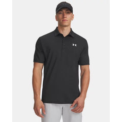 Under Armour Playoff Jacquard Polo Shirt Men's (Black 004)