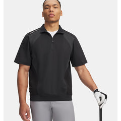 Under Armour Drive Wind Short Sleeve Half Zip Top Men's (Black 004)