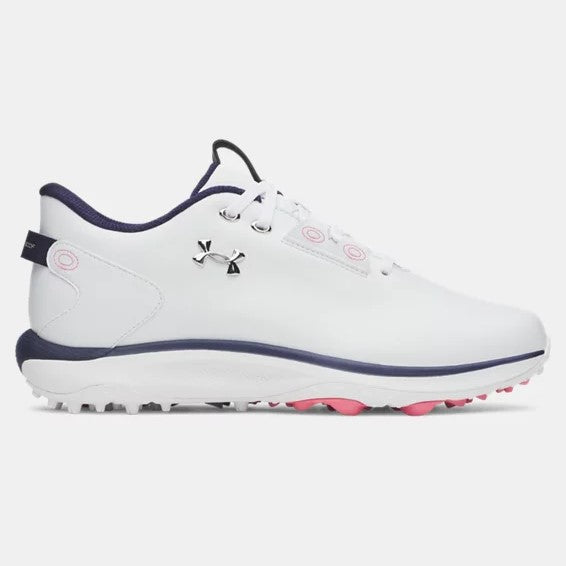 Under Armour Drive Fade 2 Spikeless Golf Shoes Women's (White Pink 100)