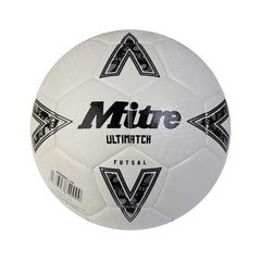 Mitre Ultimatch Futsal Football (White Black)