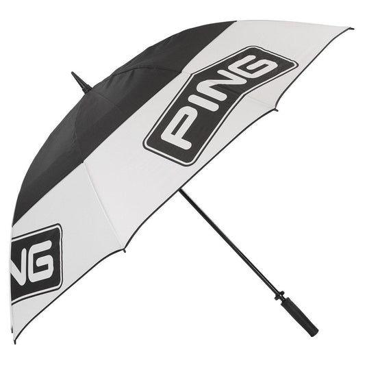 Ping 68" Double Canopy Tour Golf Umbrella (Black White)