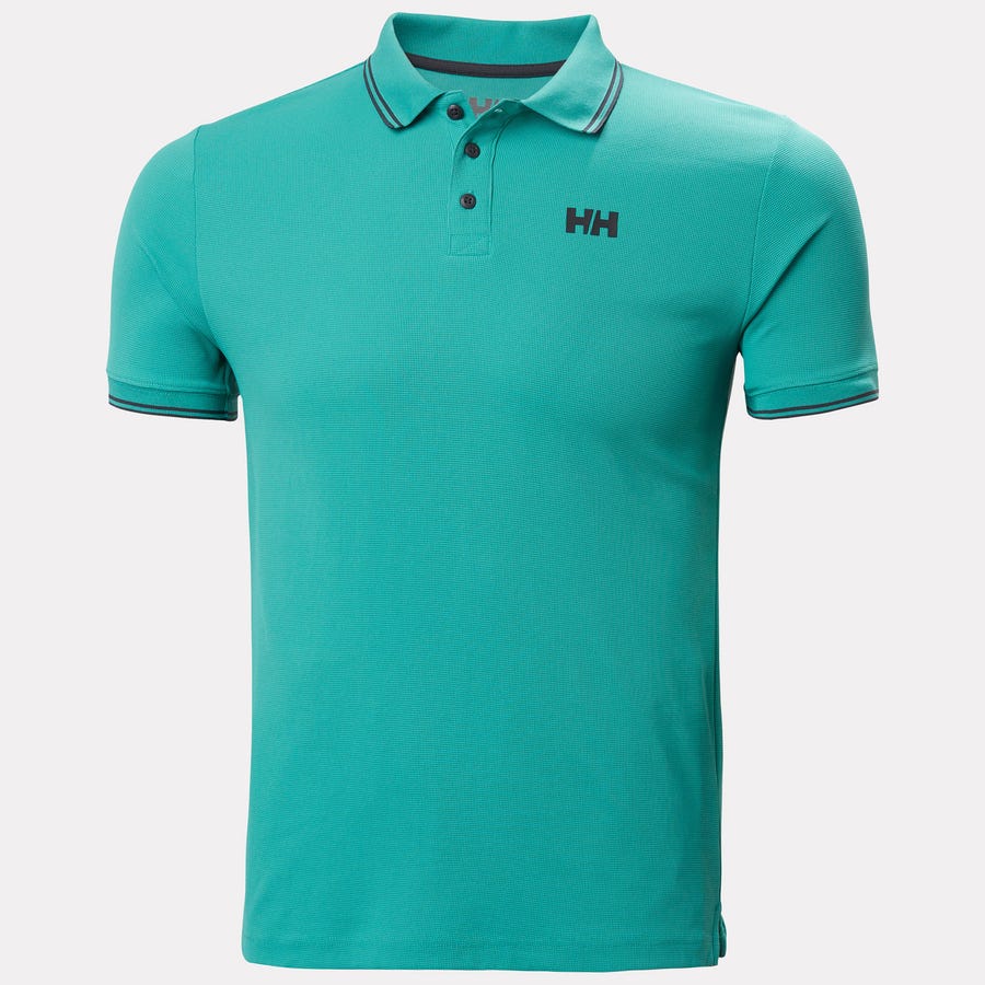 Helly Hansen Kos Quick Dry Polo Shirt Men's (Dark Mint 472)