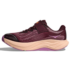 Hoka Rincon 4 Running Shoes Little Kid's (Black Cherry Mauve BMV)