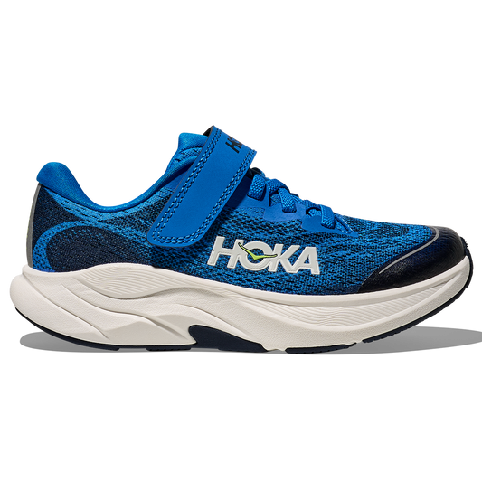 Hoka Rincon 4 Running Shoes Little Kid's (Electric Cobalt Navy ECC)