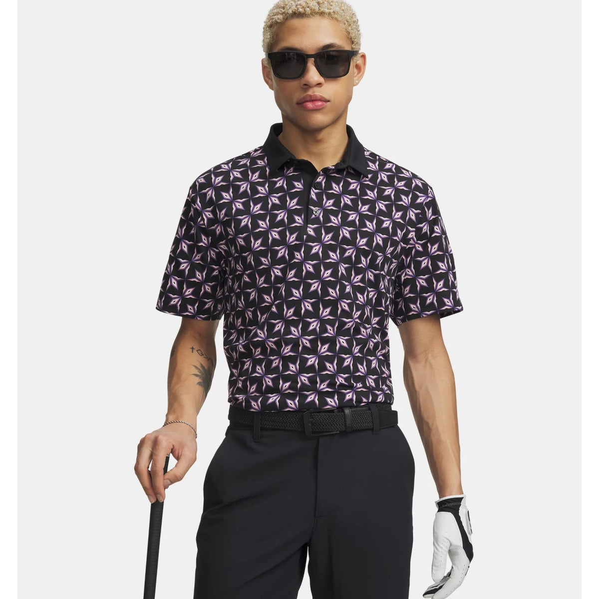 Under Armour Dry Printed Polo Shirt Men's (Black 001)