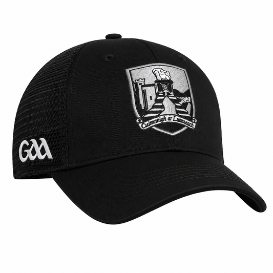 Limerick GAA Baseball Cap Unisex (Black Silver)