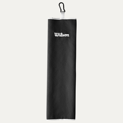 Wilson Tri Fold Golf Towel (Black)