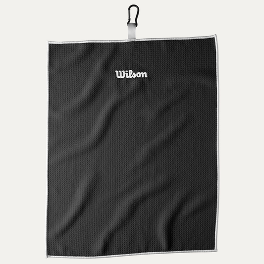Wilson Tri Fold Golf Towel (Black)