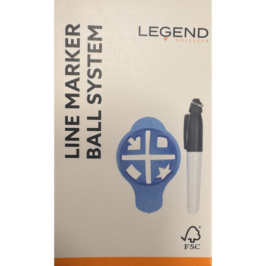Legend Golf Ball Marker Set (Black Blue)