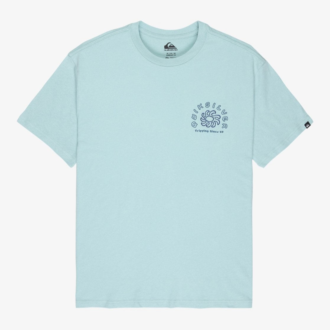 Quiksilver Curve Palm T-Shirt Men's (Blue Haze BGA0)