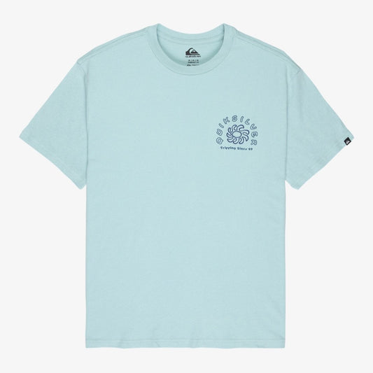 Quiksilver Curve Palm T-Shirt Men's (Blue Haze BGA0)