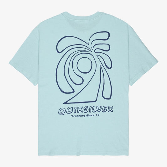 Quiksilver Curve Palm T-Shirt Men's (Blue Haze BGA0)