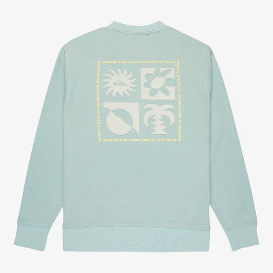 Quiksilver Salt Water Graphic Sweater Men's (Blue Haze BGA0)