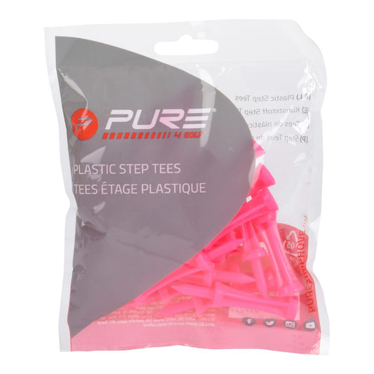 Pure2Improve Plastic Step Tees 53mm (Pink)