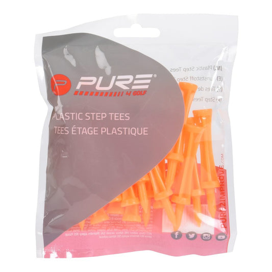 Pure2Improve Plastic Step Tees 69mm (Orange)