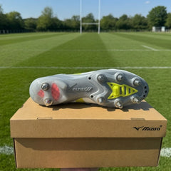 Mizuno Morelia Neo V Elite Soft Ground Rugby Boots Men's (White Orange)