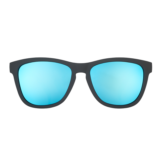 Goodr Mick And Keith's Midnight Ramble Sunglasses (Black Blue Mirrored)