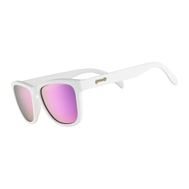 Goodr Side Scroll Eye Roll Sunglasses (White Purple)