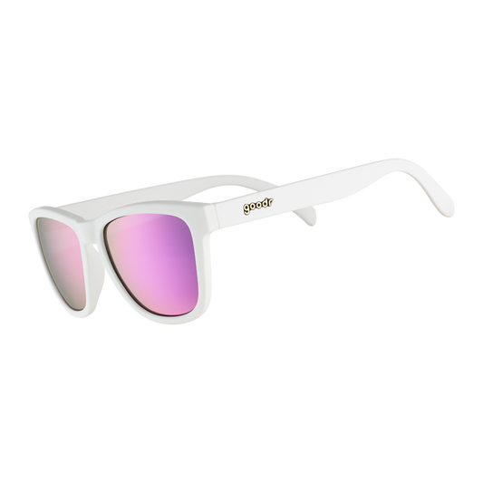 Goodr Side Scroll Eye Roll Sunglasses (White Purple)