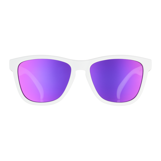 Goodr Side Scroll Eye Roll Sunglasses (White Purple)