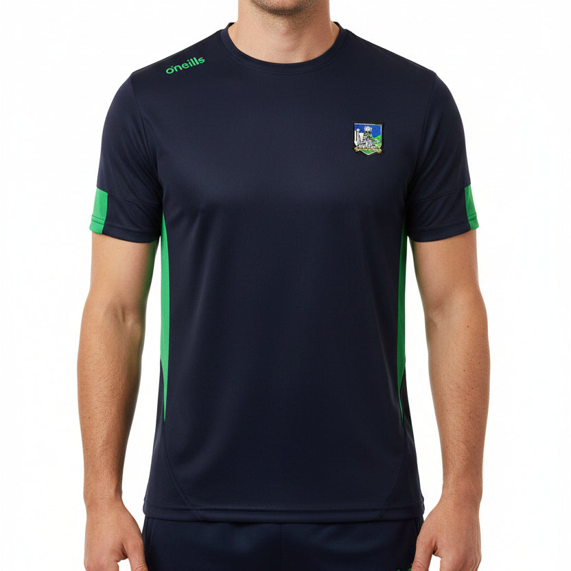 O'Neills Limerick GAA Jensen T-Shirt Men's (Navy Green)