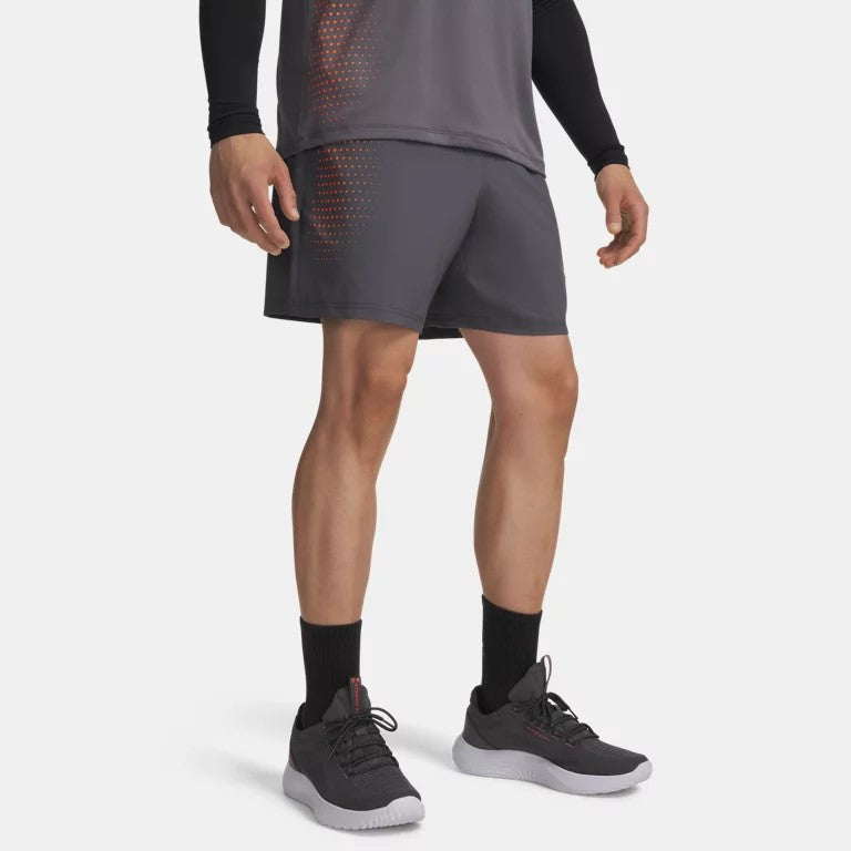 Under Armour Tech Play Shorts Men's (Grey Orange 025)