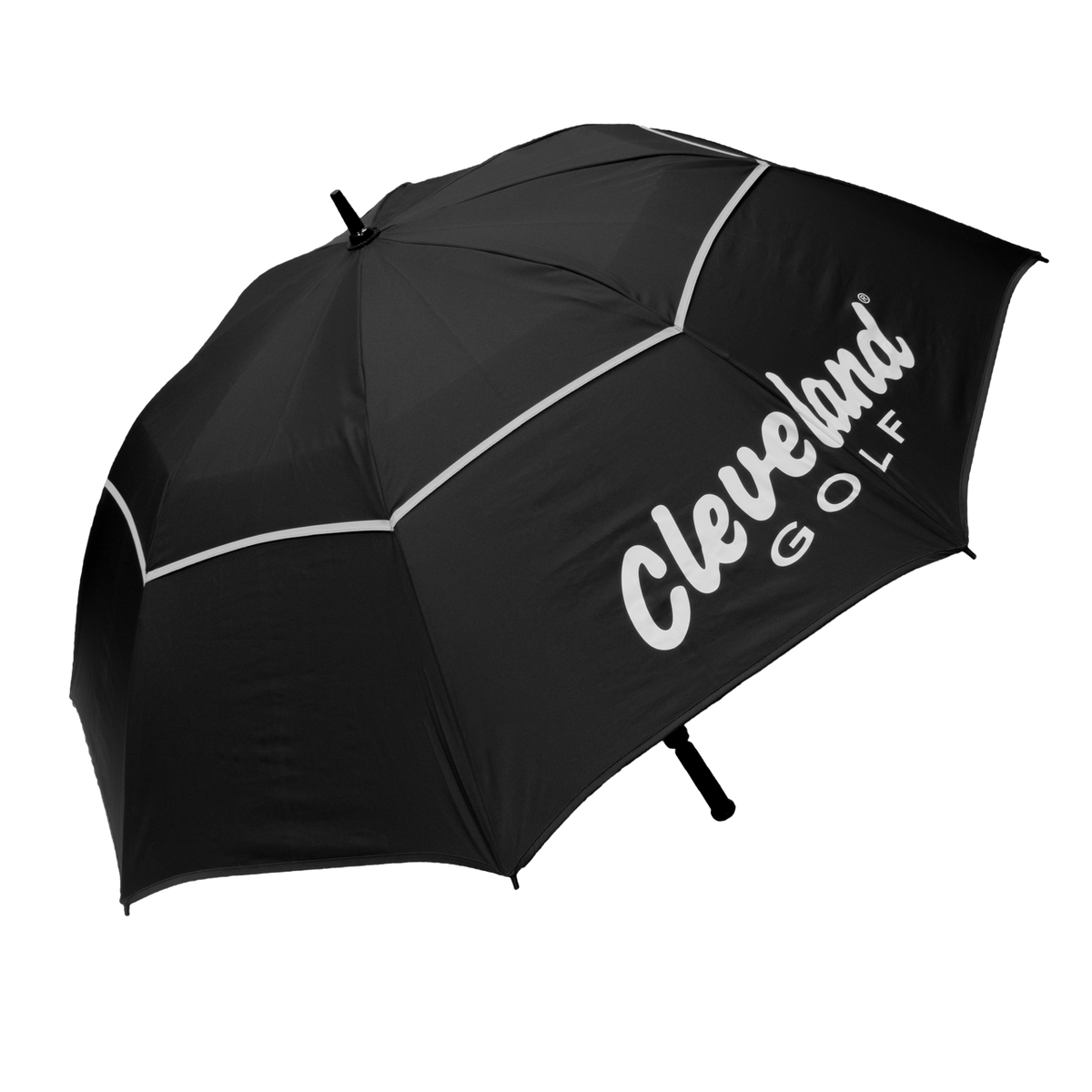 Cleveland Double Canopy 62" Golf Umbrella (Black White)