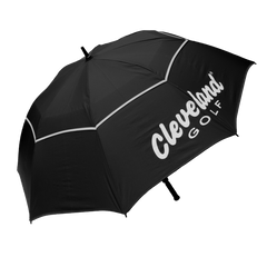 Cleveland Double Canopy 62" Golf Umbrella (Black White)