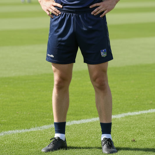 O'Neills Limerick GAA Osprey Poly Shorts Men's (Navy)