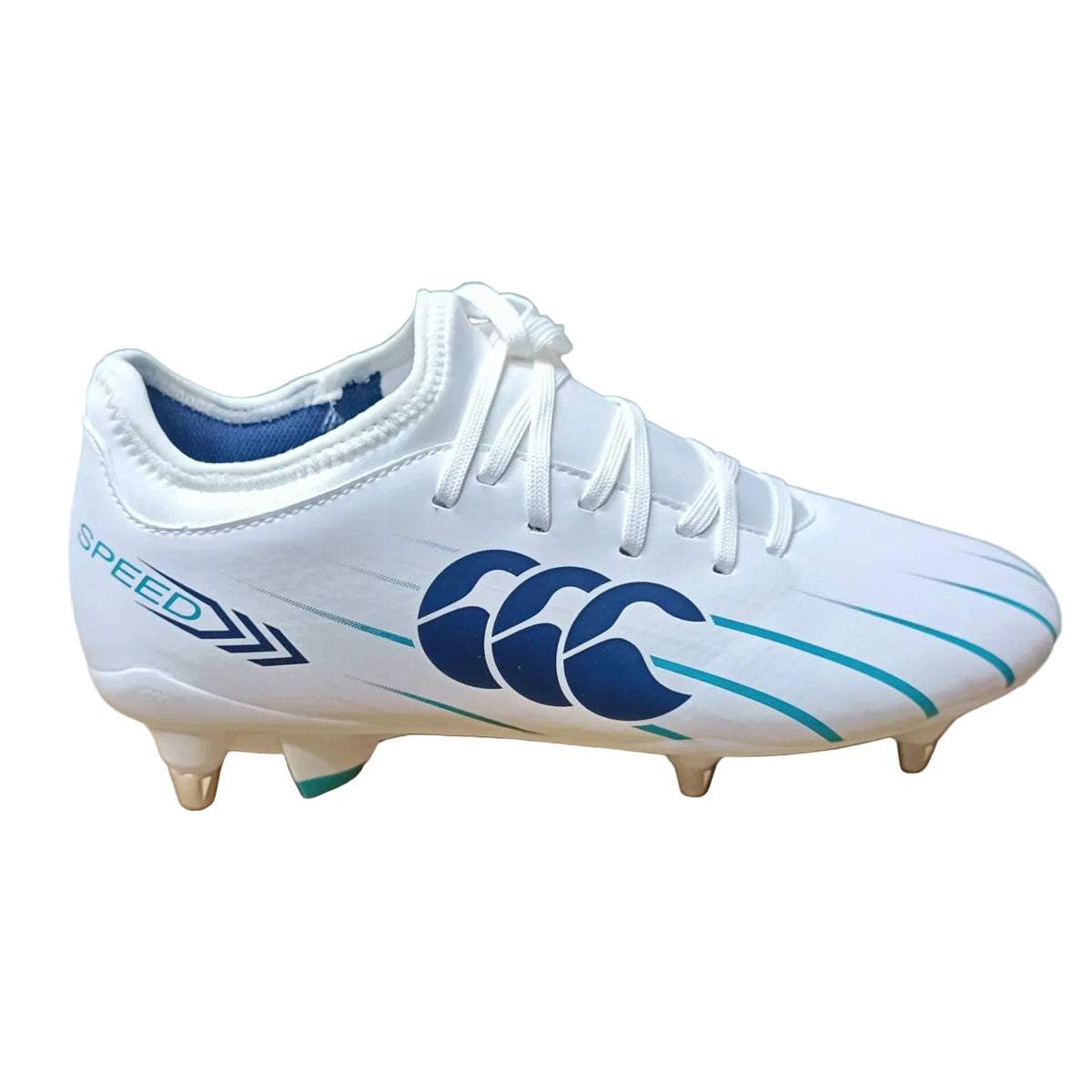 Canterbury Falcon 2.0 Team SG Rugby Boots Men's (White Green)