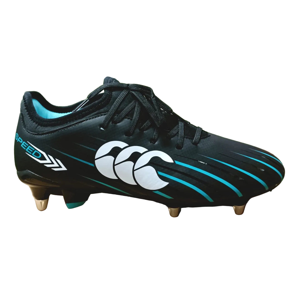 Canterbury Falcon 2.0 Team SG Rugby Boots Men's (Black Green A89)
