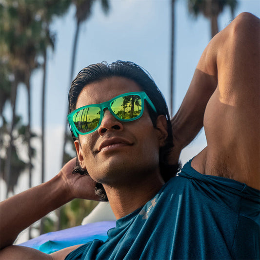 Goodr Nessy's Midnight Orgy Sunglasses Unisex (Teal Green)