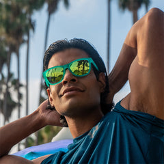 Goodr Nessy's Midnight Orgy Sunglasses Unisex (Teal Green)
