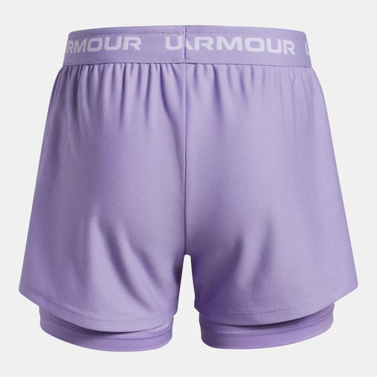 Under Armour Play Up 2 in 1 Shorts Girls' (Purple White 538)